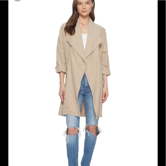 BB Dakota Jackets & Blazers - BB Dakota tan open drape blazer jacket cardigan